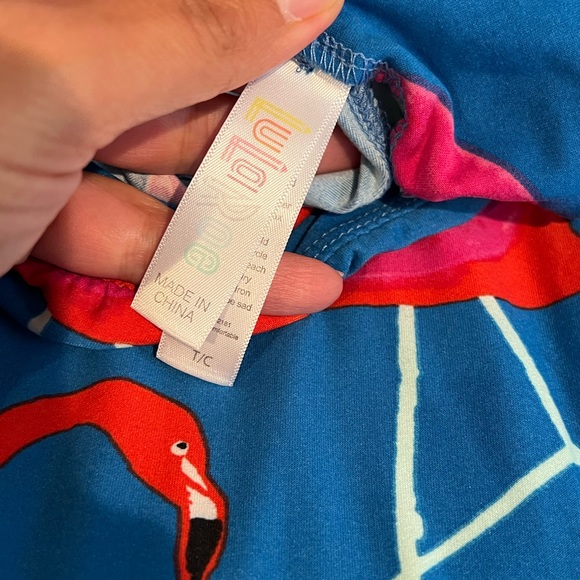 LuLaRoe Flamingo Leggings T/C - Picture 2 of 2